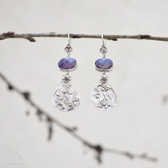 cercei argint handmade