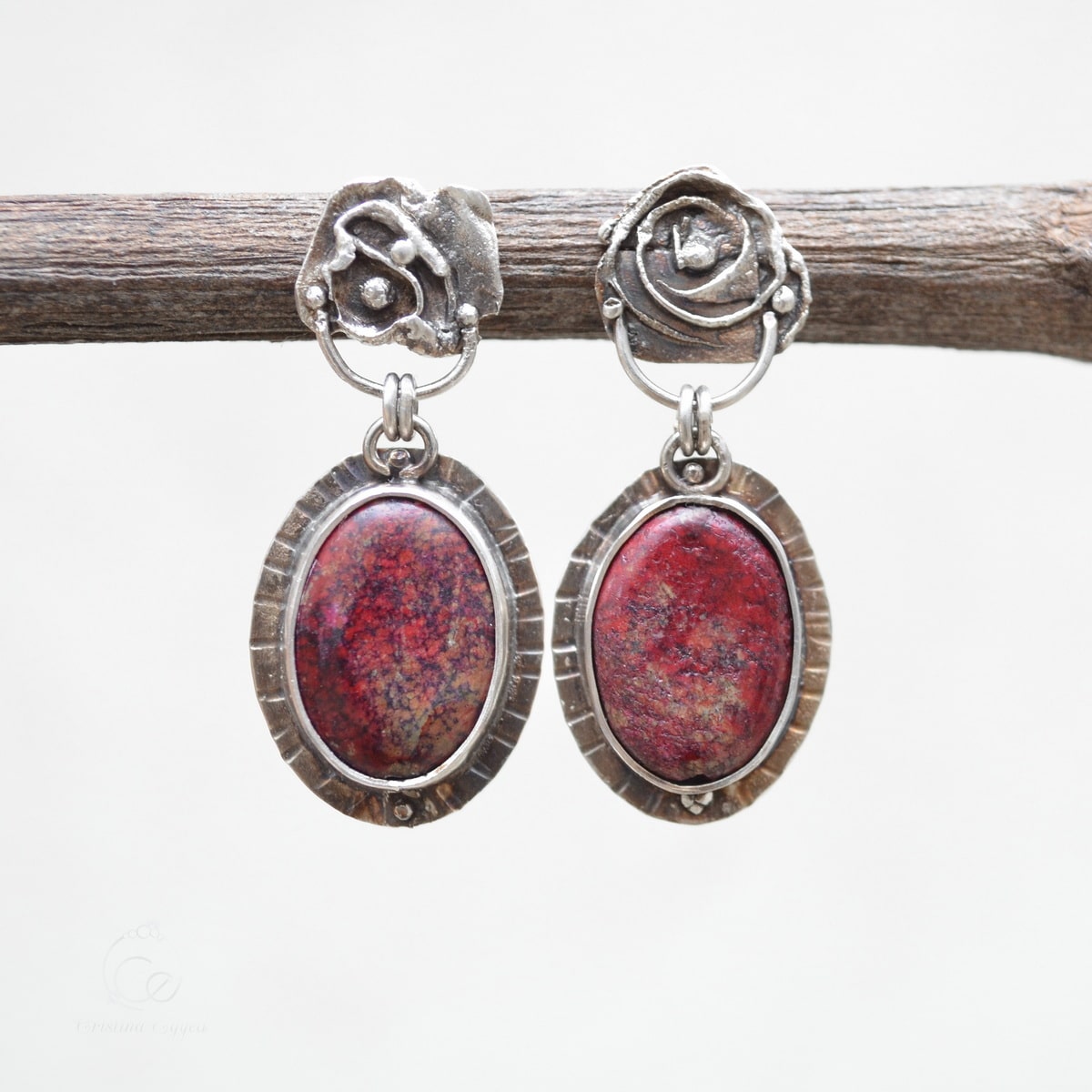 cercei argint handmade