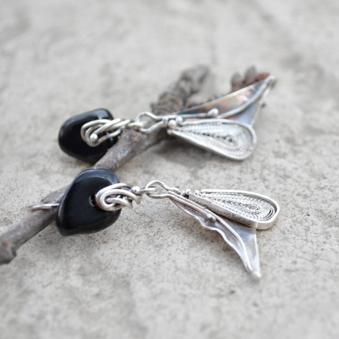 cercei argint handmade