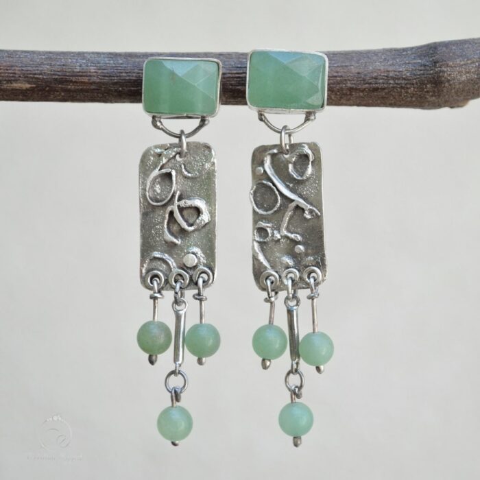 cercei argint handmade
