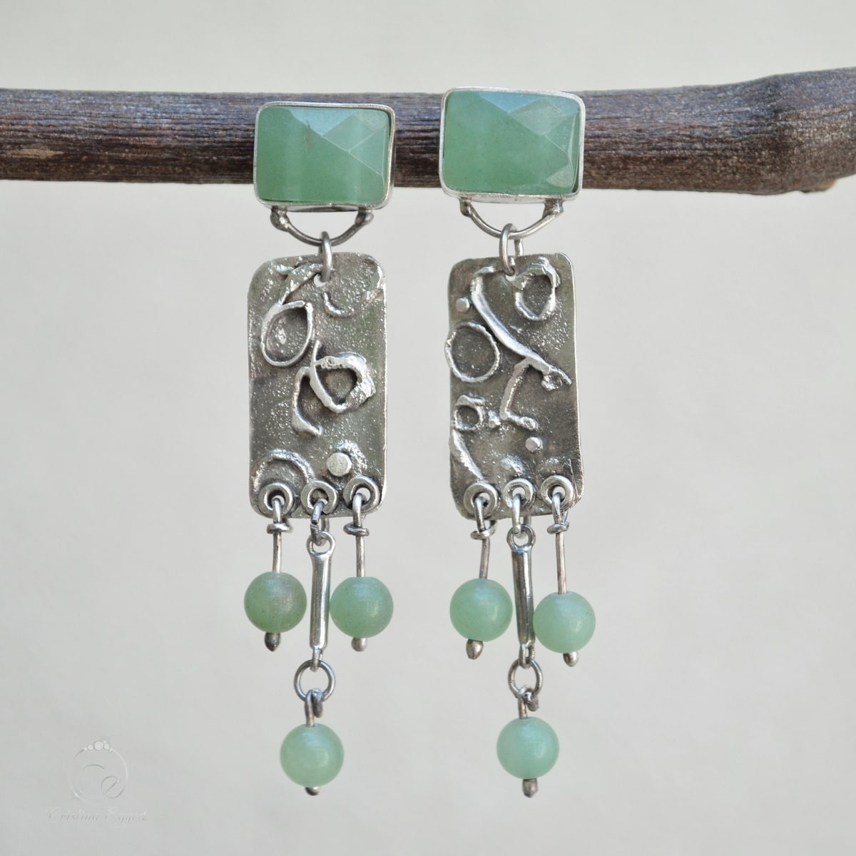 cercei argint handmade