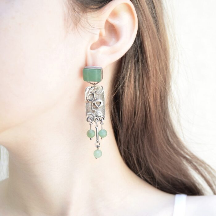 cercei argint handmade