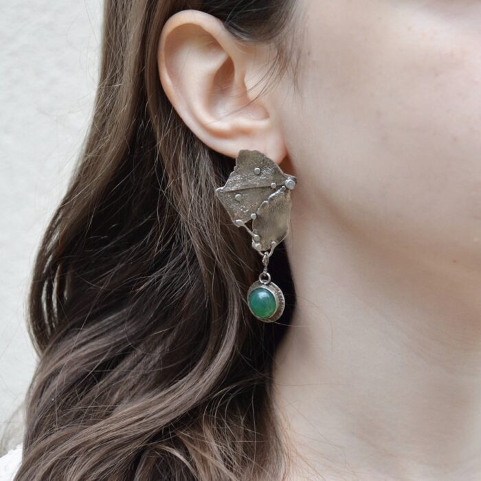 cercei argint handmade