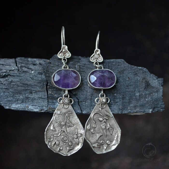 cercei argint handmade