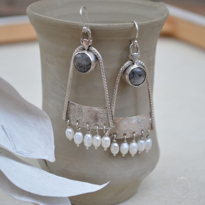cercei argint handmade