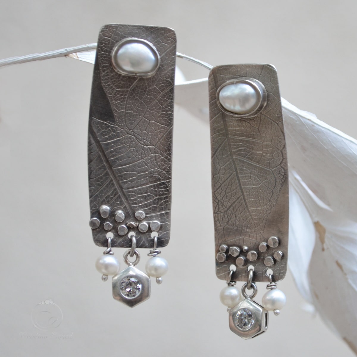 cercei argint handmade