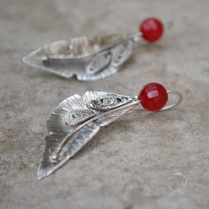 cercei argint handmade