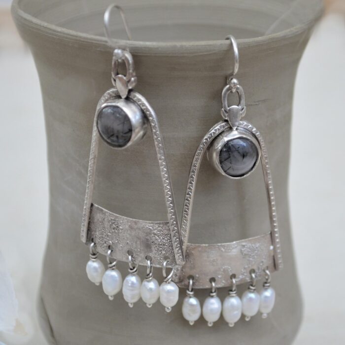 cercei argint handmade