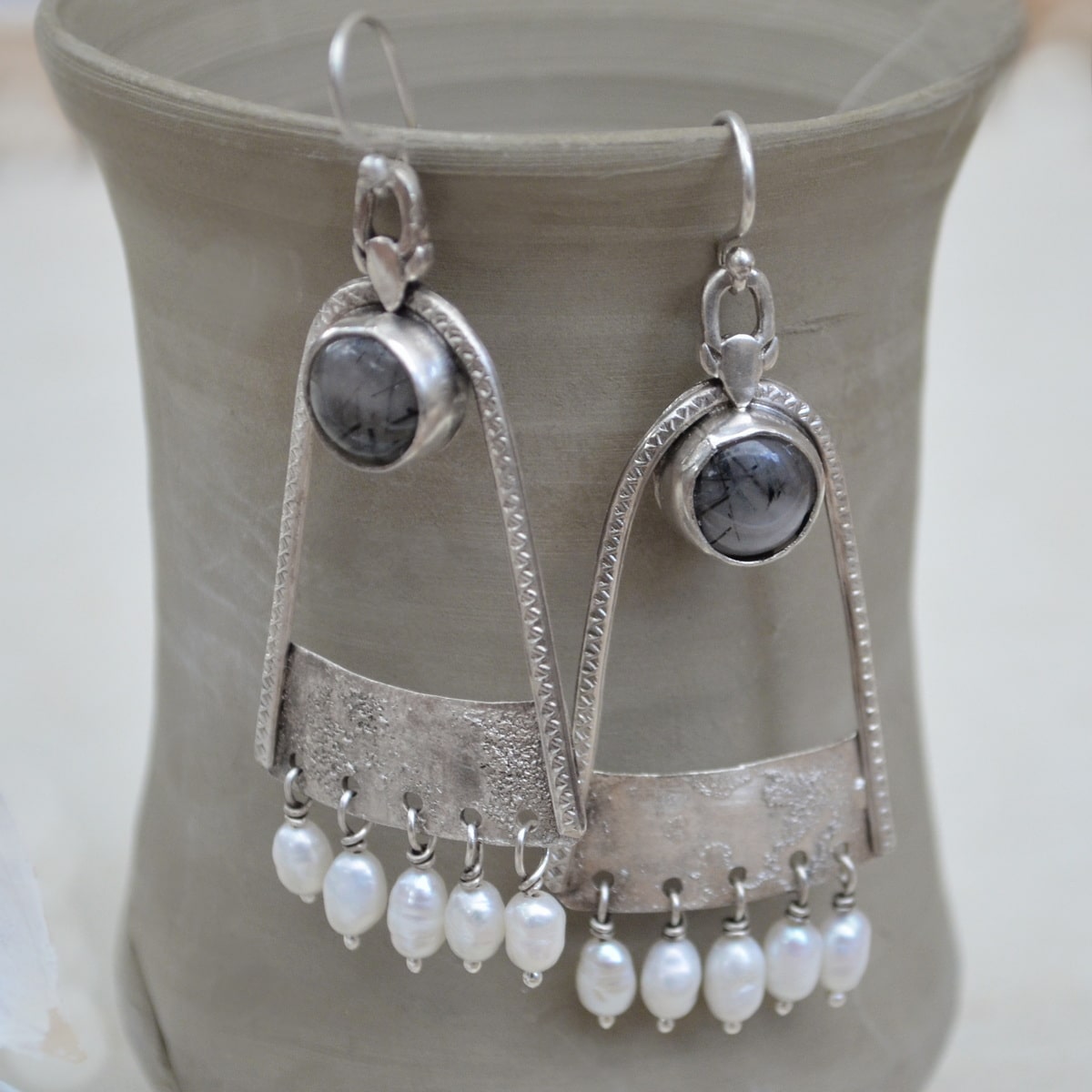 cercei argint handmade