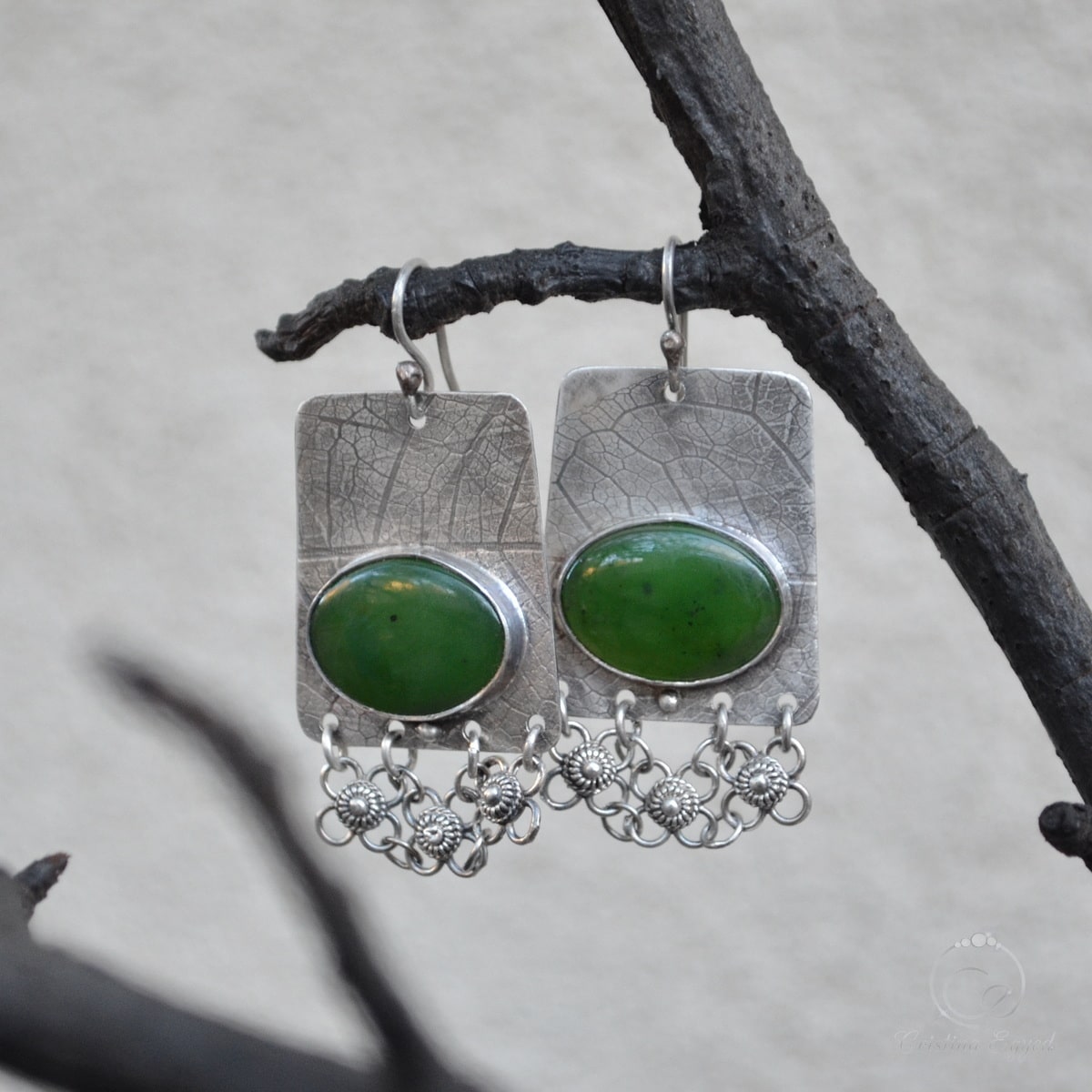 cercei argint handmade