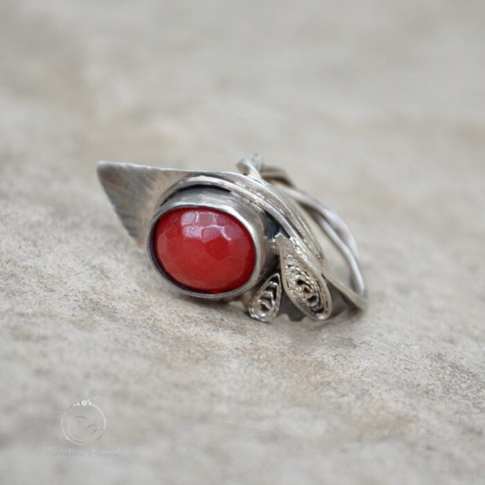 inel din argint handmade