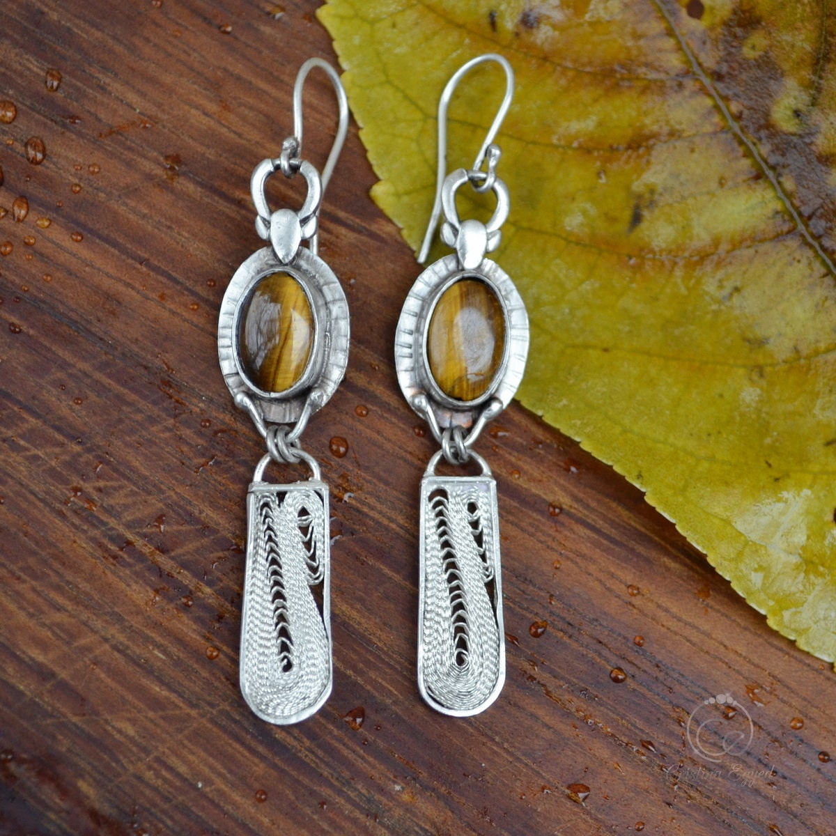 cercei argint filigran