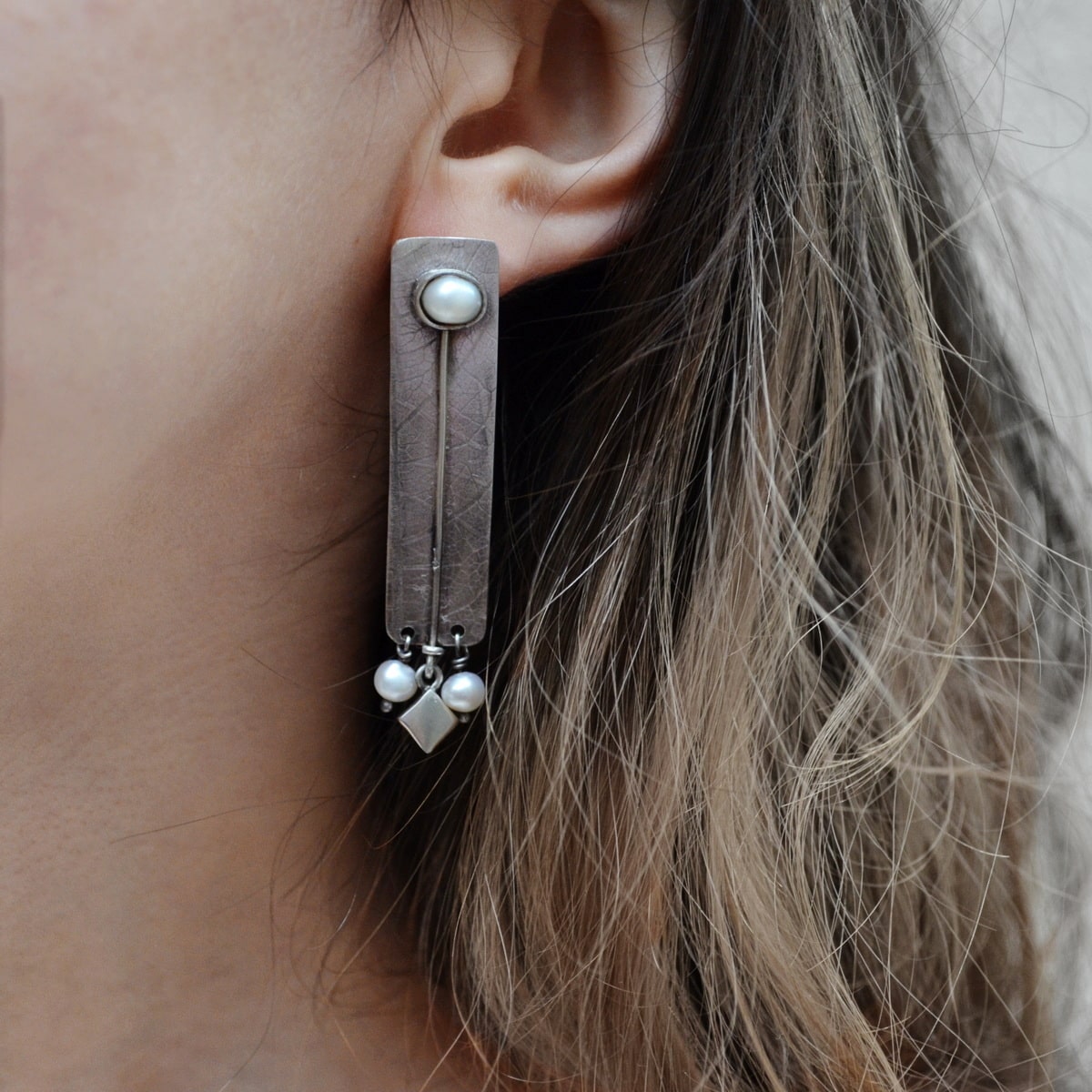 cercei argint handmade