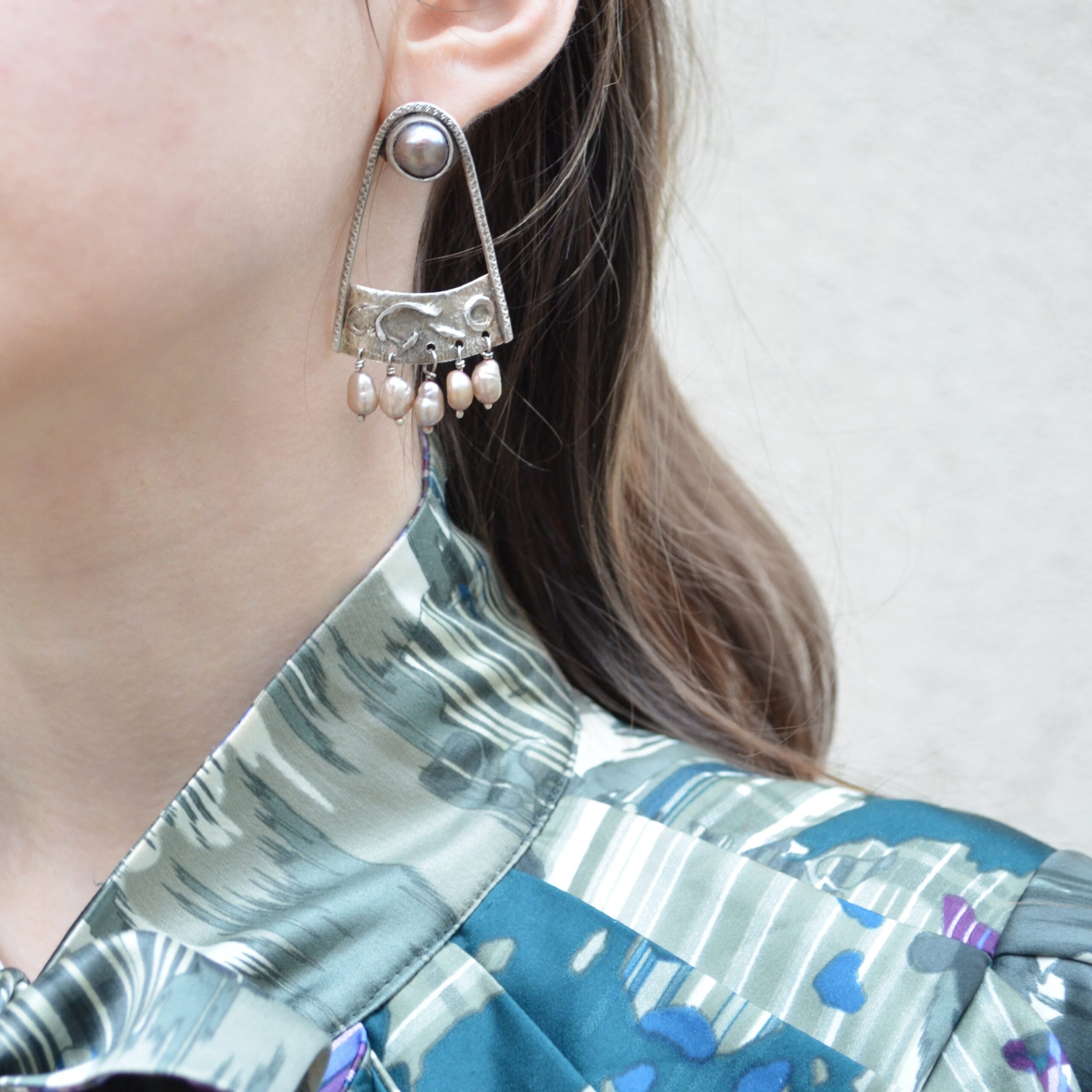 cercei handmade argint