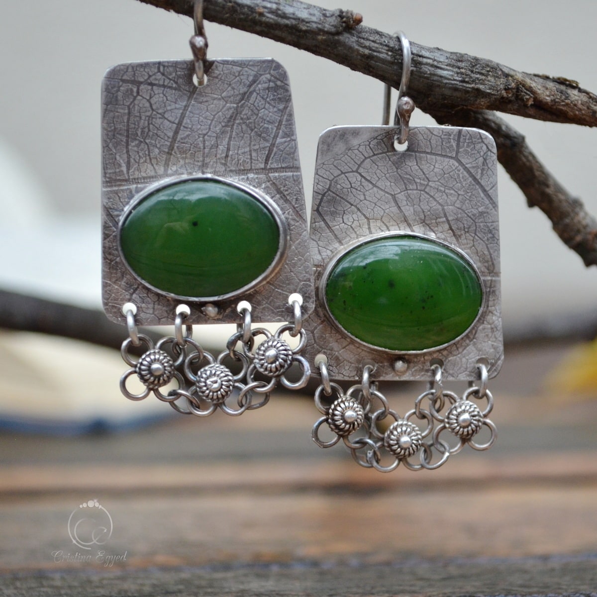 cercei argint handmade