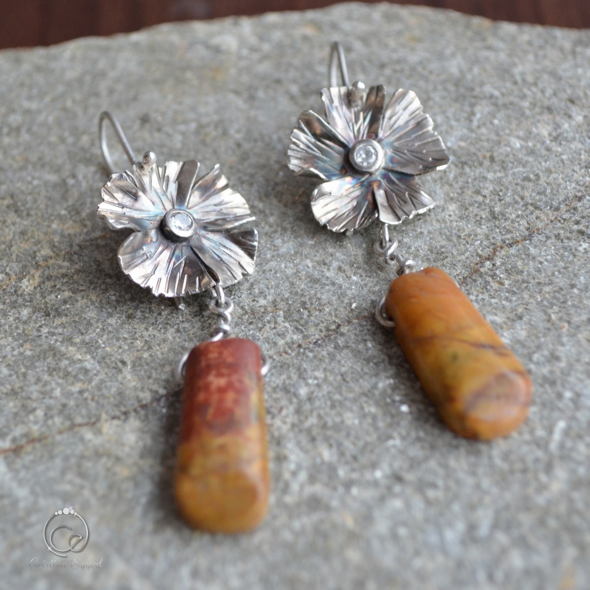 cercei handmade argint