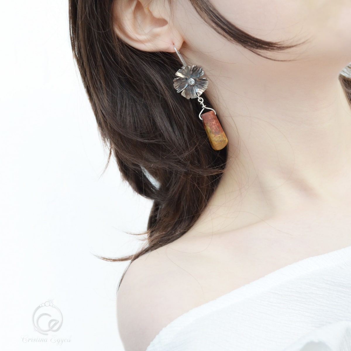 cercei argint handmade