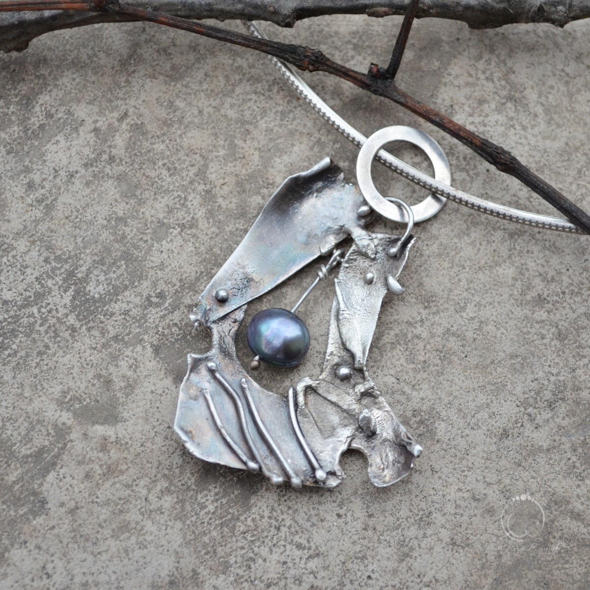 pandantiv argint handmade