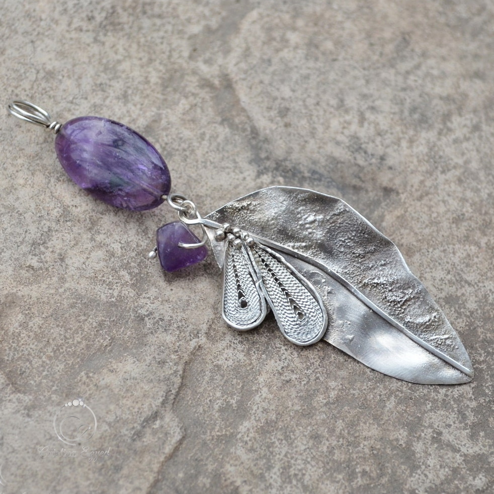 pandantiv argint handmade