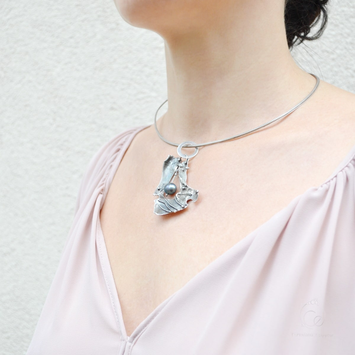 medalion argint handmade