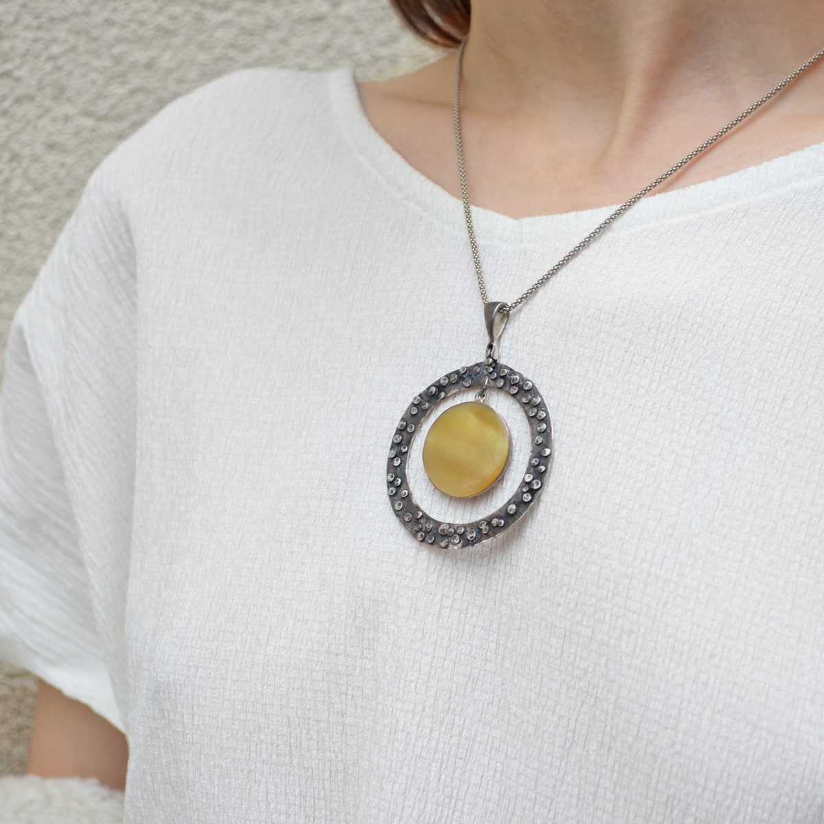 medalion argint handmade