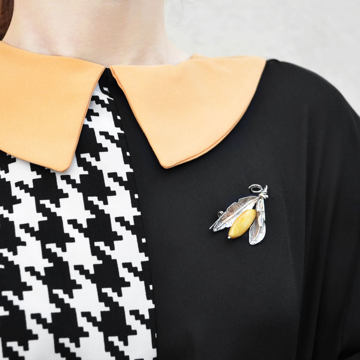 brosa argint handmade