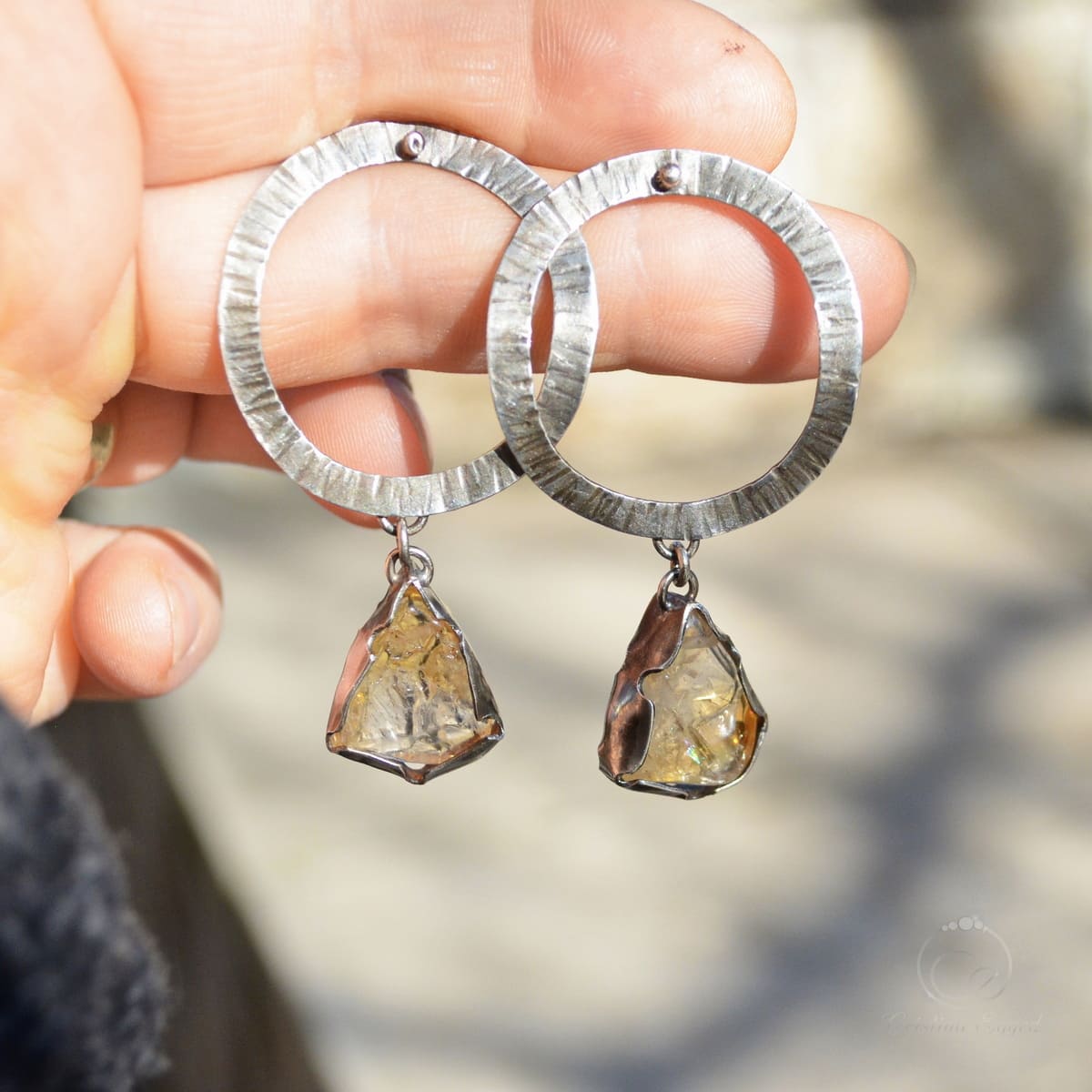 cercei argint handmade