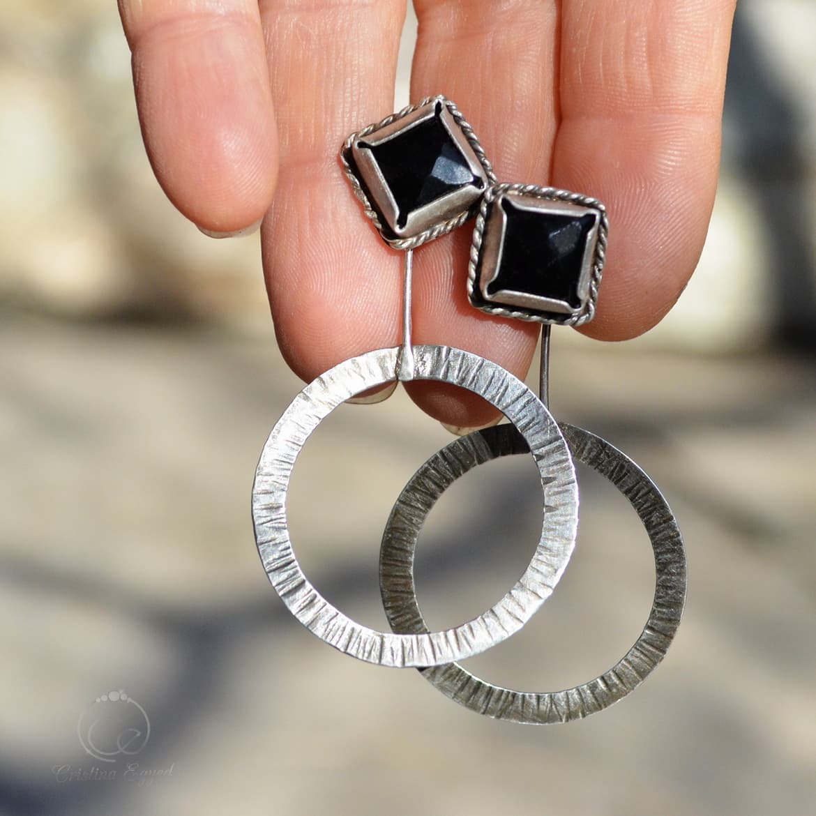 cercei argint handmade