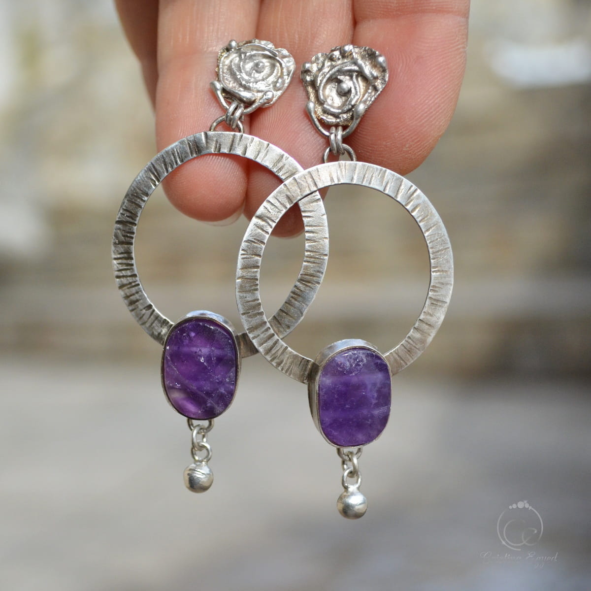 cercei argint handmade