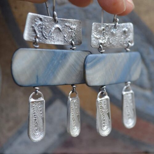 cercei argint handmade