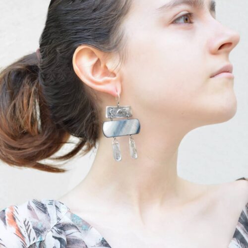 cercei argint handmade