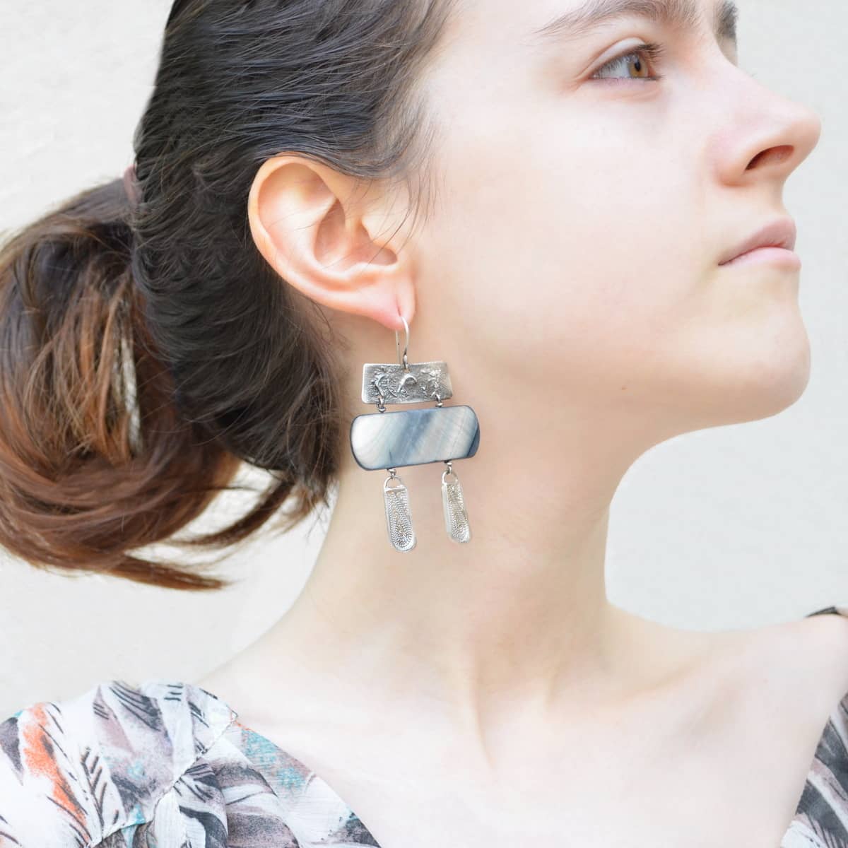 cercei argint handmade