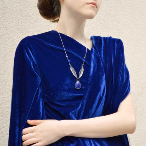 colier argint handmade cu lapis