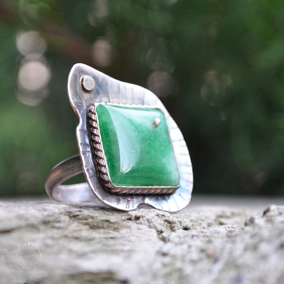 inel argint handmade